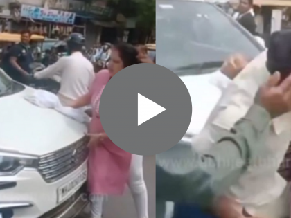 Nagpur: Woman beaten up for overtaking car, video goes viral | Nagpur: Woman beaten up for overtaking car, video goes viral
