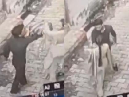 Meerut: Minor Girl Assaulted For Confronting Man Filming Her Without Consent in Kithaur; CCTV Footage Surfaces | Meerut: Minor Girl Assaulted For Confronting Man Filming Her Without Consent in Kithaur; CCTV Footage Surfaces