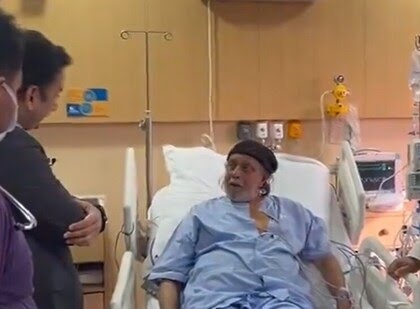 Mithun Chakraborty Diagnosed with Ischemic Cerebrovascular Stroke, First Pic of Actor from Hospital Goes Viral | Mithun Chakraborty Diagnosed with Ischemic Cerebrovascular Stroke, First Pic of Actor from Hospital Goes Viral