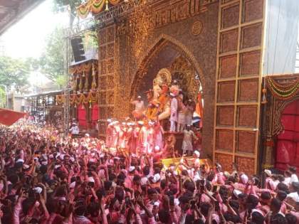 Watch: Visarjan procession of Lalbaugcha Raja begins | Watch: Visarjan procession of Lalbaugcha Raja begins