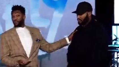Watch! Oklahoma pastor spits and wipes on his brother’s face during sermon | Watch! Oklahoma pastor spits and wipes on his brother’s face during sermon
