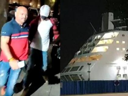 NCB detains 10 people after raiding drug party held on cruise in Mumbai | NCB detains 10 people after raiding drug party held on cruise in Mumbai NCB detains 10 people after raiding drug party held on cruise in Mumbai | NCB detains 10 people after raiding drug party held on cruise in Mumbai