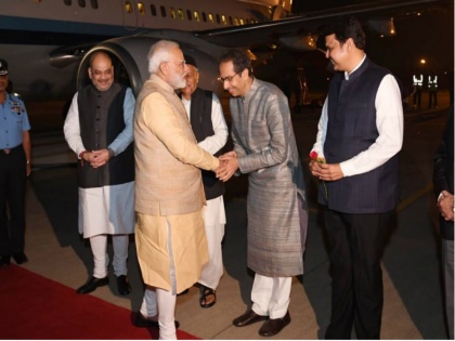 Uddhav Thackeray meets PM Modi in Pune | Uddhav Thackeray meets PM Modi in Pune