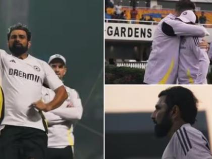 Mohammed Shami Joins Team India After Long-Injury Layoff, Ahead of IND vs ENG 1st T20I (Watch Video) | Mohammed Shami Joins Team India After Long-Injury Layoff, Ahead of IND vs ENG 1st T20I (Watch Video)