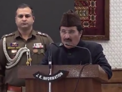 Mubarak Gul Takes Oath as Protem Speaker of Jammu and Kashmir Assembly (Watch Video)