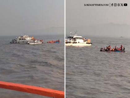 Mumbai Boat Accident: Boat Carrying Over 30 People Overturns Near Gateway of India (Watch Video)