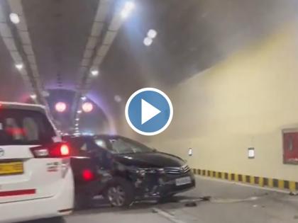 Mumbai Coastal Road Tunnel Witnesses First Accident After Inauguration (Watch Video) | Mumbai Coastal Road Tunnel Witnesses First Accident After Inauguration (Watch Video) Mumbai Coastal Road Tunnel Witnesses First Accident After Inauguration (Watch Video) | Mumbai Coastal Road Tunnel Witnesses First Accident After Inauguration (Watch Video)