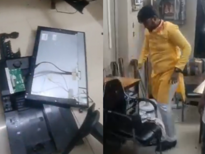 Mumbai Local Train Commuter Attacks Railway Staff, Vandalises Office at Borivali Station After Being Caught Without Valid Ticket (VIDEO) | Mumbai Local Train Commuter Attacks Railway Staff, Vandalises Office at Borivali Station After Being Caught Without Valid Ticket (VIDEO) Mumbai Local Train Commuter Attacks Railway Staff, Vandalises Office at Borivali Station After Being Caught Without Valid Ticket (VIDEO) | Mumbai Local Train Commuter Attacks Railway Staff, Vandalises Office at Borivali Station After Being Caught Without Valid Ticket (VIDEO)