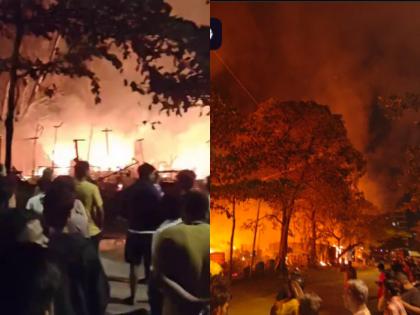 Mumbai: Major Fire Breaks Out in Pleasant Park Area of Mira Road; Cylinder Blast Suspected (Watch Video) | Mumbai: Major Fire Breaks Out in Pleasant Park Area of Mira Road; Cylinder Blast Suspected (Watch Video) Mumbai: Major Fire Breaks Out in Pleasant Park Area of Mira Road; Cylinder Blast Suspected (Watch Video) | Mumbai: Major Fire Breaks Out in Pleasant Park Area of Mira Road; Cylinder Blast Suspected (Watch Video)