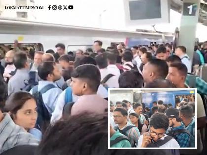 Mumbai Monorail Update: Technical Issue in Rolling Stock Delays Train Services; Overcrowding at Stations (Watch Video) | Mumbai Monorail Update: Technical Issue in Rolling Stock Delays Train Services; Overcrowding at Stations (Watch Video) Mumbai Monorail Update: Technical Issue in Rolling Stock Delays Train Services; Overcrowding at Stations (Watch Video) | Mumbai Monorail Update: Technical Issue in Rolling Stock Delays Train Services; Overcrowding at Stations (Watch Video)