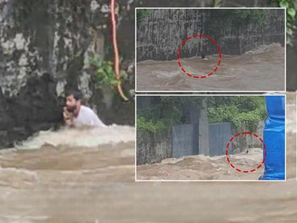 Mumbai Rains: Youth Swept Away in Overflowing Mithi River in Powai Amid Heavy Downpour; Video Surfaces | Mumbai Rains: Youth Swept Away in Overflowing Mithi River in Powai Amid Heavy Downpour; Video Surfaces