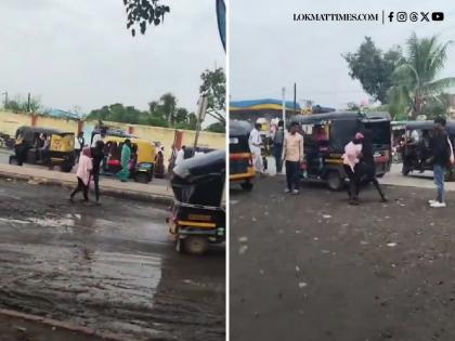 Nanded: Woman Forcibly Taken Away by Two Men on Bike Near Railway Station; Video Goes Viral | Nanded: Woman Forcibly Taken Away by Two Men on Bike Near Railway Station; Video Goes Viral
