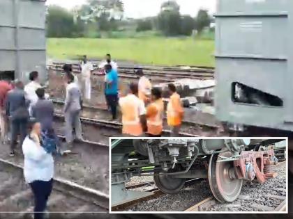 Nashik Train Derailment: Goods Train Derails Near Nandgaon, Disrupts Central Railway Services | Nashik Train Derailment: Goods Train Derails Near Nandgaon, Disrupts Central Railway Services