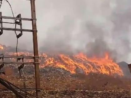 Navi Mumbai Fire: Massive Blaze Breaks Out At Dumping Ground In Turbhe; Thick Smoke Spreads Across Sky | Navi Mumbai Fire: Massive Blaze Breaks Out At Dumping Ground In Turbhe; Thick Smoke Spreads Across Sky Navi Mumbai Fire: Massive Blaze Breaks Out At Dumping Ground In Turbhe; Thick Smoke Spreads Across Sky | Navi Mumbai Fire: Massive Blaze Breaks Out At Dumping Ground In Turbhe; Thick Smoke Spreads Across Sky