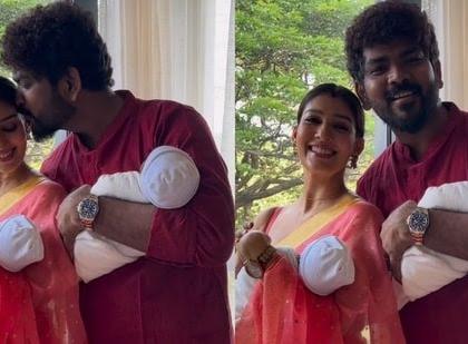 Vignesh Shivan and Nayanthara share first glimpse of their twins on Diwali | Vignesh Shivan and Nayanthara share first glimpse of their twins on Diwali