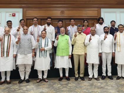NDA Leaders Unanimously Elect Narendra Modi As Alliance Leader | NDA Leaders Unanimously Elect Narendra Modi As Alliance Leader