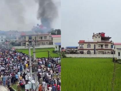Nepal Protest: GenZ Protestors Torch Nepali PM Oli's Home, Vandalise President Poudel's Resident (Watch Videos) | Nepal Protest: GenZ Protestors Torch Nepali PM Oli's Home, Vandalise President Poudel's Resident (Watch Videos)