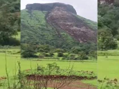 Landslide at Kavnai Fort in Nashik district, no casualties reported | Landslide at Kavnai Fort in Nashik district, no casualties reported