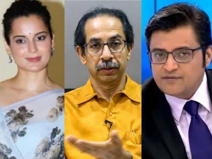 Arnab & Kangana get instant justice in court, then why can't Marathi brothers living in border areas?, says editorial in Saamna | Arnab & Kangana get instant justice in court, then why can't Marathi brothers living in border areas?, says editorial in Saamna