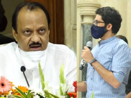 Ajit Pawar suggests Aaditya Thackeray to clean Mumbai by removing illegal structures on roads & footpaths | Ajit Pawar suggests Aaditya Thackeray to clean Mumbai by removing illegal structures on roads & footpaths