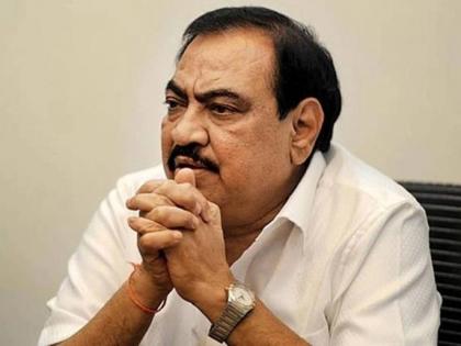 ED seizes properties of NCP leader Eknath Khadse in land deal case | ED seizes properties of NCP leader Eknath Khadse in land deal case