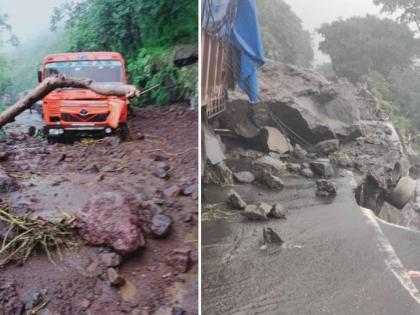 Maharashtra Rains: Heavy rains in Kannad Ghat causes landslides in Aurangabad | Maharashtra Rains: Heavy rains in Kannad Ghat causes landslides in Aurangabad Maharashtra Rains: Heavy rains in Kannad Ghat causes landslides in Aurangabad | Maharashtra Rains: Heavy rains in Kannad Ghat causes landslides in Aurangabad