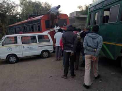 Maharashtra ST bus driver commits suicide, hangs self from a rod outside bus | Maharashtra ST bus driver commits suicide, hangs self from a rod outside bus