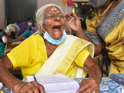 104-year-old woman scores 89/100 in the Kerala State Literacy Mission’s test | 104-year-old woman scores 89/100 in the Kerala State Literacy Mission’s test