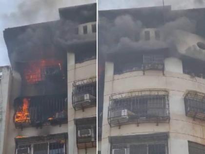 Major fire breaks out at residential building in Mumbai's Kanjurmarg | Major fire breaks out at residential building in Mumbai's Kanjurmarg