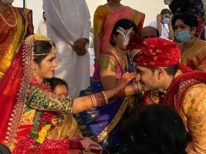 Telugu actor Nikhil Siddharth gets married in Hyderabad amidst coronavirus locldown | Telugu actor Nikhil Siddharth gets married in Hyderabad amidst coronavirus locldown