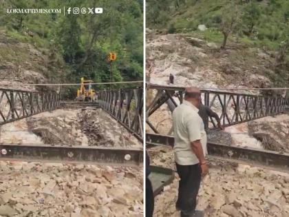 Uttarakhand Rains: Bridge Washed Away on National Highway to Yamunotri Amid Heavy Rainfall (Watch) | Uttarakhand Rains: Bridge Washed Away on National Highway to Yamunotri Amid Heavy Rainfall (Watch)