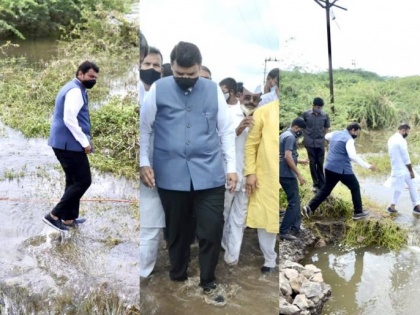 Watch Video! Fadnavis visits rain-affected areas of Pune district | Watch Video! Fadnavis visits rain-affected areas of Pune district
