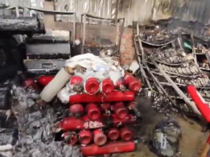 Patna Fire: Blaze Erupts at Solar Power Panel Warehouse; 10 Fire Tenders at Spot | Patna Fire: Blaze Erupts at Solar Power Panel Warehouse; 10 Fire Tenders at Spot