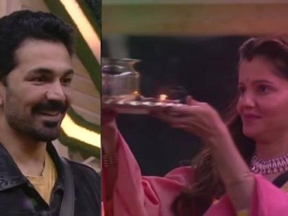 Rubina Dilaik and Abhinav Shukla celebrate Karwa Chauth at Big Boss house | Rubina Dilaik and Abhinav Shukla celebrate Karwa Chauth at Big Boss house