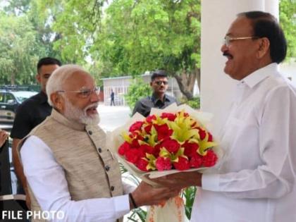 M Venkaiah Naidu Turns 75: PM Modi Extends Greetings to Former Vice President, Says 'He Was on Chair During Abrogation of Article 370' | M Venkaiah Naidu Turns 75: PM Modi Extends Greetings to Former Vice President, Says 'He Was on Chair During Abrogation of Article 370' M Venkaiah Naidu Turns 75: PM Modi Extends Greetings to Former Vice President, Says 'He Was on Chair During Abrogation of Article 370' | M Venkaiah Naidu Turns 75: PM Modi Extends Greetings to Former Vice President, Says 'He Was on Chair During Abrogation of Article 370'
