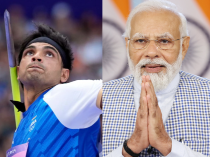 PM Modi Congratulates Neeraj Chopra Over Phone After Winning Silver Medal at Paris Olympics 2024 (Watch Video) | PM Modi Congratulates Neeraj Chopra Over Phone After Winning Silver Medal at Paris Olympics 2024 (Watch Video) PM Modi Congratulates Neeraj Chopra Over Phone After Winning Silver Medal at Paris Olympics 2024 (Watch Video) | PM Modi Congratulates Neeraj Chopra Over Phone After Winning Silver Medal at Paris Olympics 2024 (Watch Video)