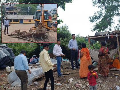 Panvel Municipal Corporation Cracks Down on Illegal Encroachments in Kalamboli | Panvel Municipal Corporation Cracks Down on Illegal Encroachments in Kalamboli Panvel Municipal Corporation Cracks Down on Illegal Encroachments in Kalamboli | Panvel Municipal Corporation Cracks Down on Illegal Encroachments in Kalamboli