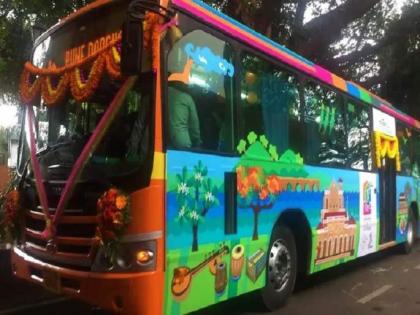 PMPML introduces tourist bus service to Pune's religious destinations | PMPML introduces tourist bus service to Pune's religious destinations