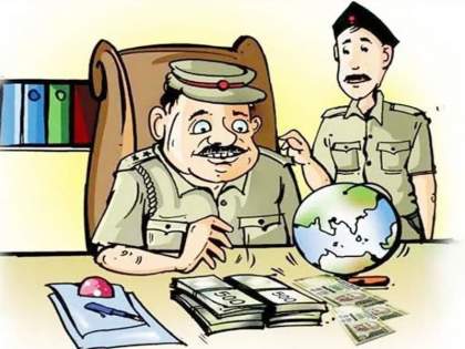 Ahmednagar: Two police officials caught accepting bribe | Ahmednagar: Two police officials caught accepting bribe
