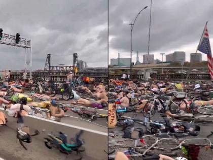 Portland Naked Protest: Why Hundreds of Nude Cyclists Blocked the Burnside Bridge? | Portland Naked Protest: Why Hundreds of Nude Cyclists Blocked the Burnside Bridge?