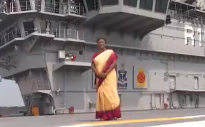 President Droupadi Murmu to Witness Indian Naval Operations Onboard Aircraft Carrier INS Vikrant (Watch Video) | President Droupadi Murmu to Witness Indian Naval Operations Onboard Aircraft Carrier INS Vikrant (Watch Video) President Droupadi Murmu to Witness Indian Naval Operations Onboard Aircraft Carrier INS Vikrant (Watch Video) | President Droupadi Murmu to Witness Indian Naval Operations Onboard Aircraft Carrier INS Vikrant (Watch Video)