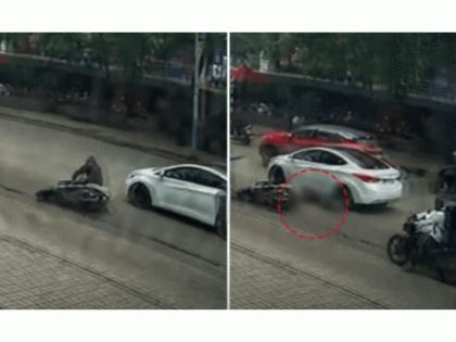 Pune Accident: 61-Year-Old Man Dies After Two-Wheeler Skids on Pothole, Run Over by Car in Aundh (VIDEO) | Pune Accident: 61-Year-Old Man Dies After Two-Wheeler Skids on Pothole, Run Over by Car in Aundh (VIDEO) Pune Accident: 61-Year-Old Man Dies After Two-Wheeler Skids on Pothole, Run Over by Car in Aundh (VIDEO) | Pune Accident: 61-Year-Old Man Dies After Two-Wheeler Skids on Pothole, Run Over by Car in Aundh (VIDEO)