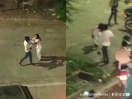 Pune Shocker: Man Seen Slapping, Kicking Woman in Shocking KK Market Assault (Watch Video) | Pune Shocker: Man Seen Slapping, Kicking Woman in Shocking KK Market Assault (Watch Video)