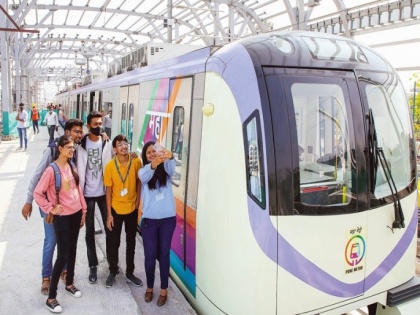 Pune Metro Line-2 : Ruby Hall Clinic-Ramwadi Stretch Records 52,000 Riders In First Two Days | Pune Metro Line-2 : Ruby Hall Clinic-Ramwadi Stretch Records 52,000 Riders In First Two Days