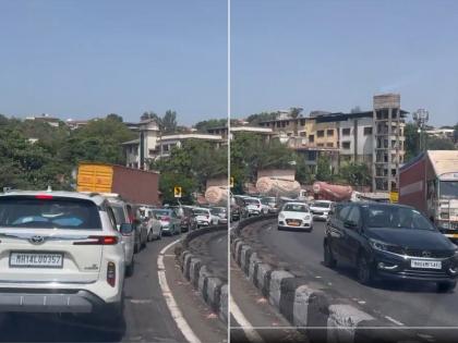 Mumbai Pune Expressway Traffic: Massie Vehicular Jam on Yashwantrao Chavan Expressway Due to Long Holiday Weekend | Mumbai Pune Expressway Traffic: Massie Vehicular Jam on Yashwantrao Chavan Expressway Due to Long Holiday Weekend Mumbai Pune Expressway Traffic: Massie Vehicular Jam on Yashwantrao Chavan Expressway Due to Long Holiday Weekend | Mumbai Pune Expressway Traffic: Massie Vehicular Jam on Yashwantrao Chavan Expressway Due to Long Holiday Weekend
