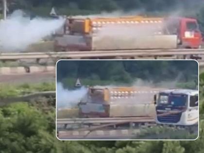 Pune-Nashik Highway: Gas Leak Triggers Panic and Traffic Disruption Near Narayangaon Bypass | Pune-Nashik Highway: Gas Leak Triggers Panic and Traffic Disruption Near Narayangaon Bypass