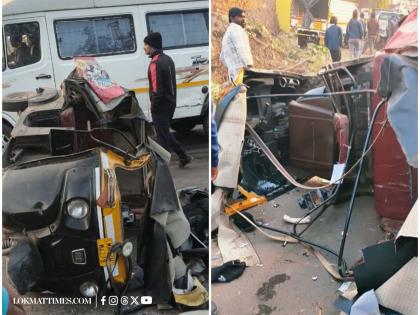 Pune Tragedy: Tempo Collides Overloaded Auto-Rickshaw on Chakan-Talegaon Road; Two Dead | Pune Tragedy: Tempo Collides Overloaded Auto-Rickshaw on Chakan-Talegaon Road; Two Dead Pune Tragedy: Tempo Collides Overloaded Auto-Rickshaw on Chakan-Talegaon Road; Two Dead | Pune Tragedy: Tempo Collides Overloaded Auto-Rickshaw on Chakan-Talegaon Road; Two Dead