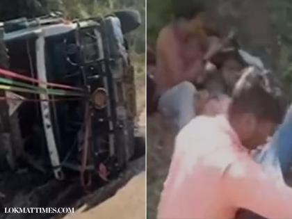 Pune Accident: 8 Labourers Injured After Pickup Tempo Carrying Workers Overturns | Pune Accident: 8 Labourers Injured After Pickup Tempo Carrying Workers Overturns Pune Accident: 8 Labourers Injured After Pickup Tempo Carrying Workers Overturns | Pune Accident: 8 Labourers Injured After Pickup Tempo Carrying Workers Overturns