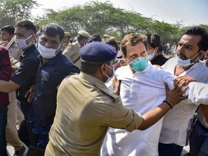 Rahul and Priyanka Gandhi released from detention after face-off with U.P Police | Rahul and Priyanka Gandhi released from detention after face-off with U.P Police