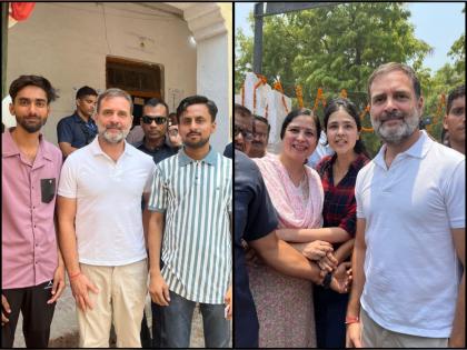 WATCH: In Raebareli, Candidate Rahul Gandhi Interacts With Voters, Clicks Selfies As Voting Commences For Crucial Seat | WATCH: In Raebareli, Candidate Rahul Gandhi Interacts With Voters, Clicks Selfies As Voting Commences For Crucial Seat